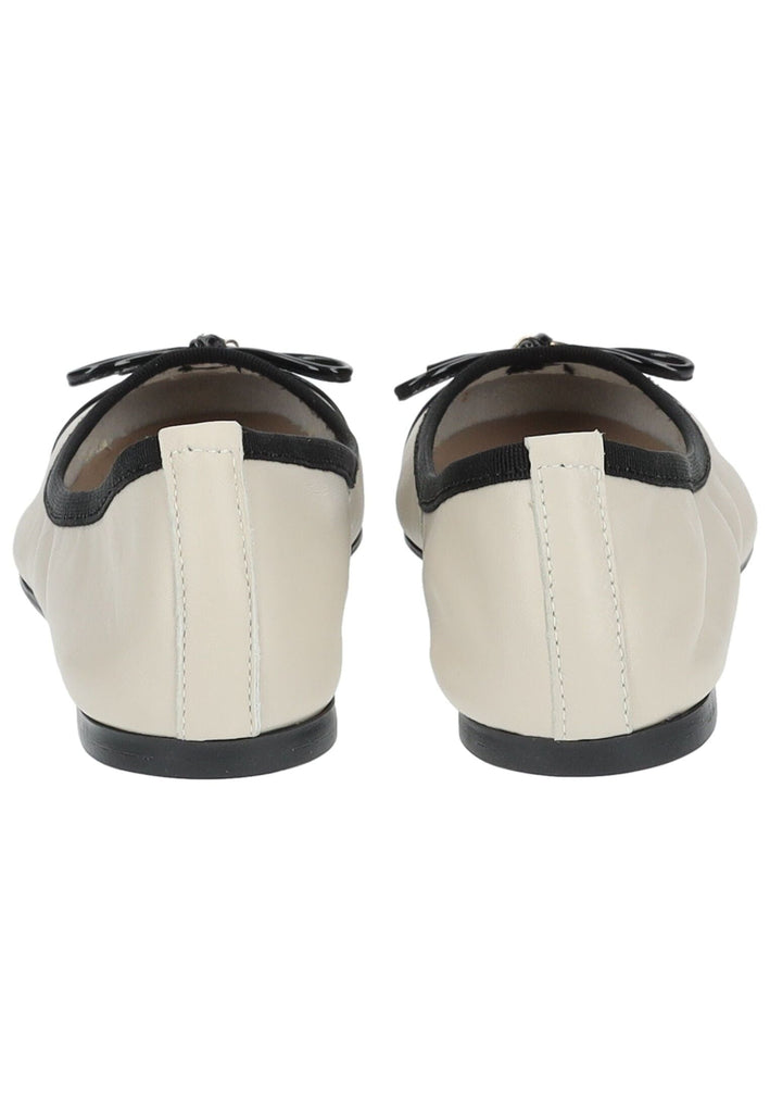 Scapa Ballerinas Leder/Textil Creme