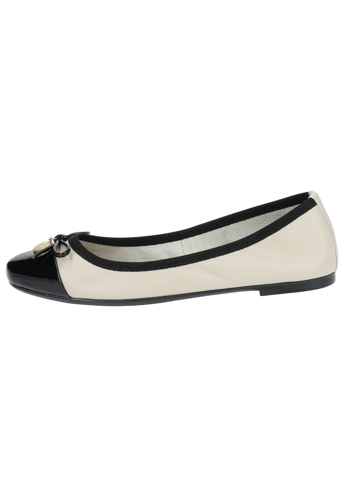 Scapa Ballerinas Leder/Textil Creme