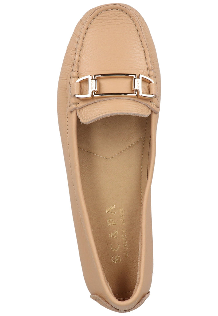 Scapa Mokassin Leder Beige