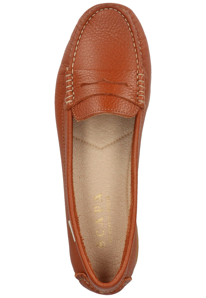 Scapa Mokassin Leder Braun