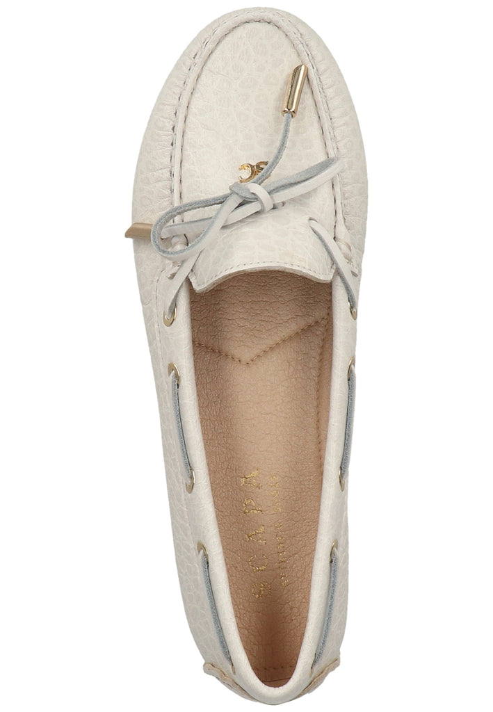 Scapa Mokassin Leder Weiß