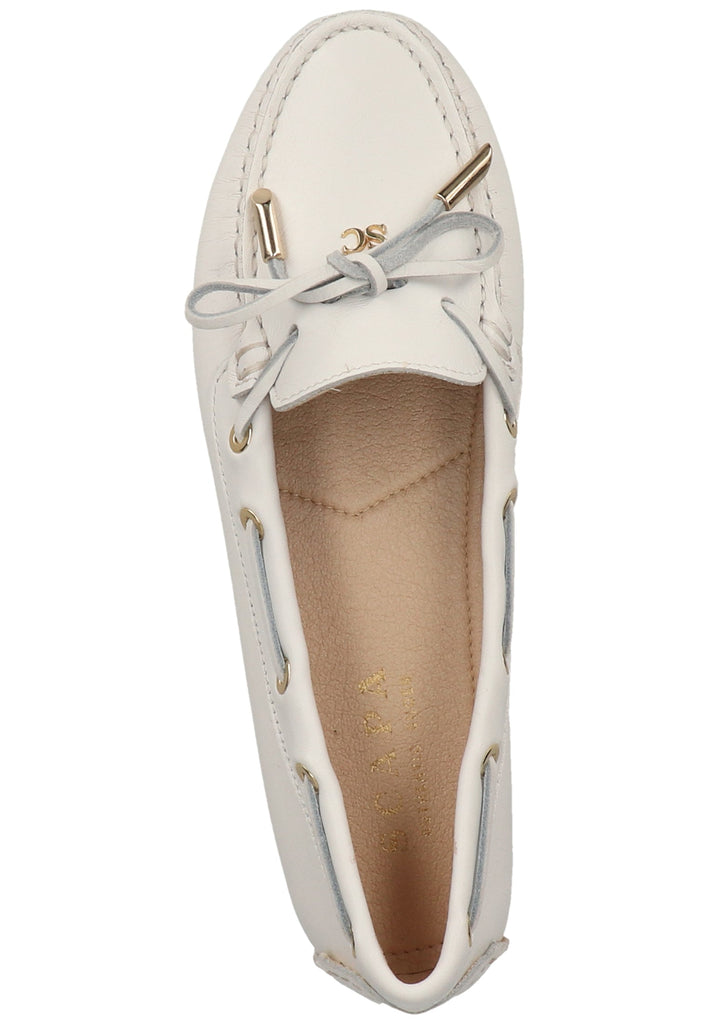 Scapa Mokassin Leder Weiß