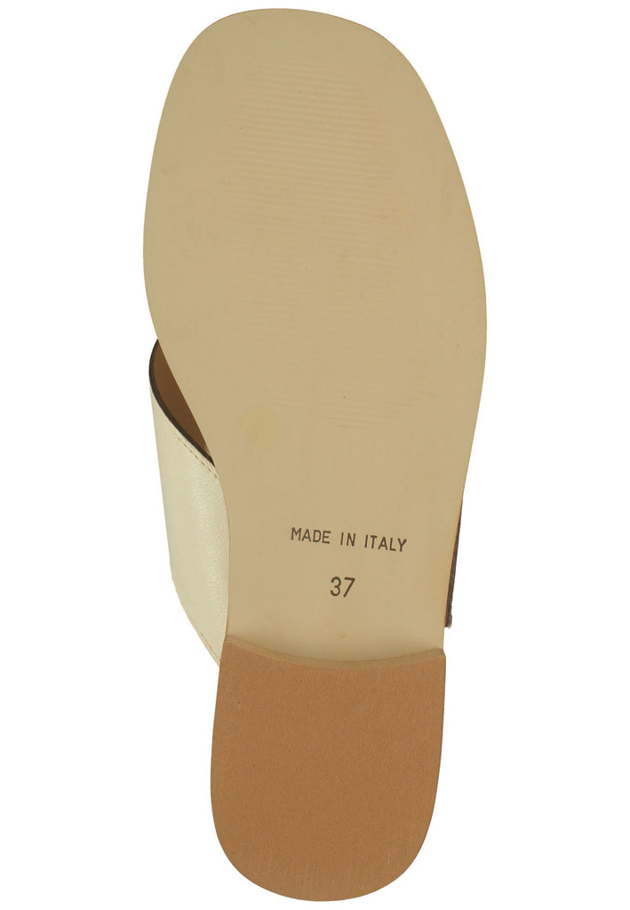 Scapa Pantoletten Leder Beige