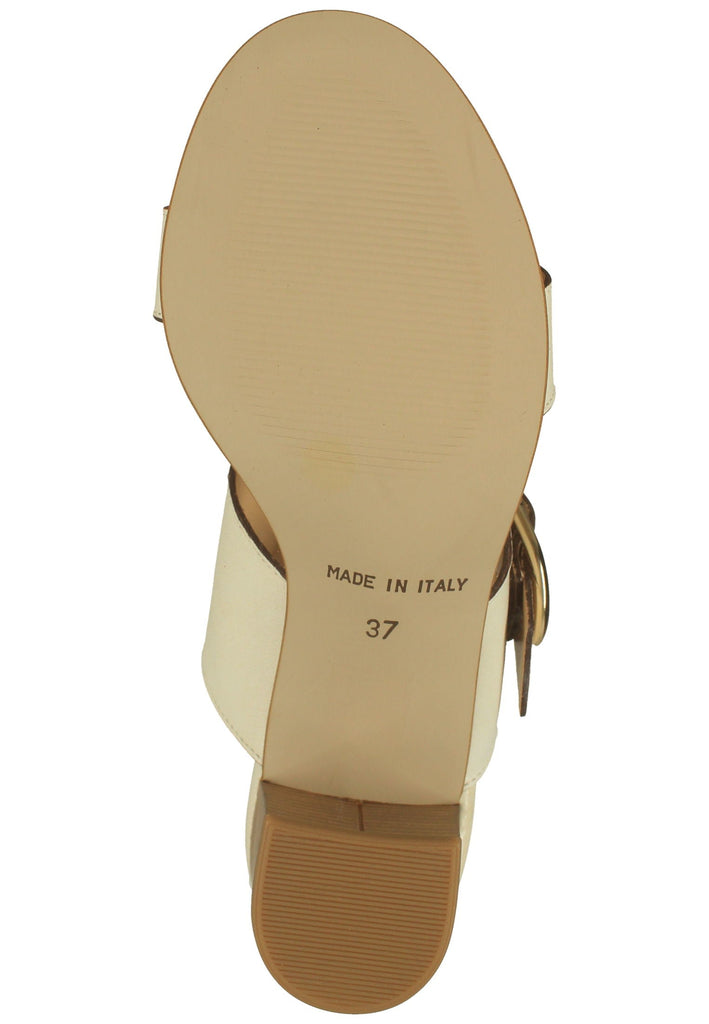 Scapa Pantoletten Leder Beige