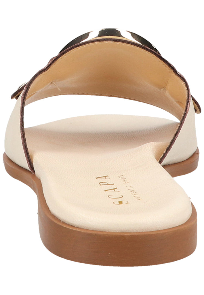Scapa Pantoletten Leder Beige
