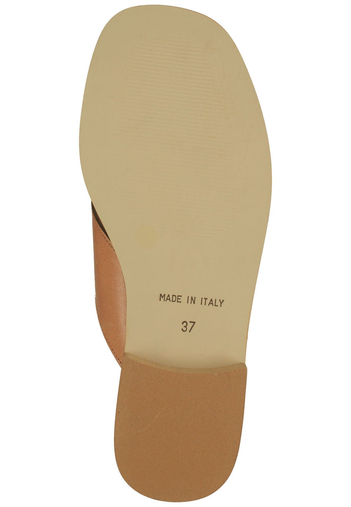 Scapa Pantoletten Leder Camel