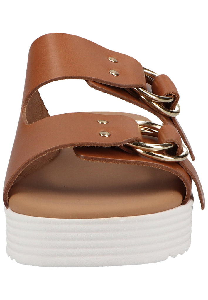 Scapa Pantoletten Leder Cognac