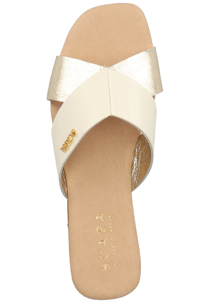 Scapa Pantoletten Leder Gelb