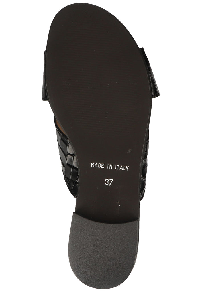 Scapa Pantoletten Leder Schwarz