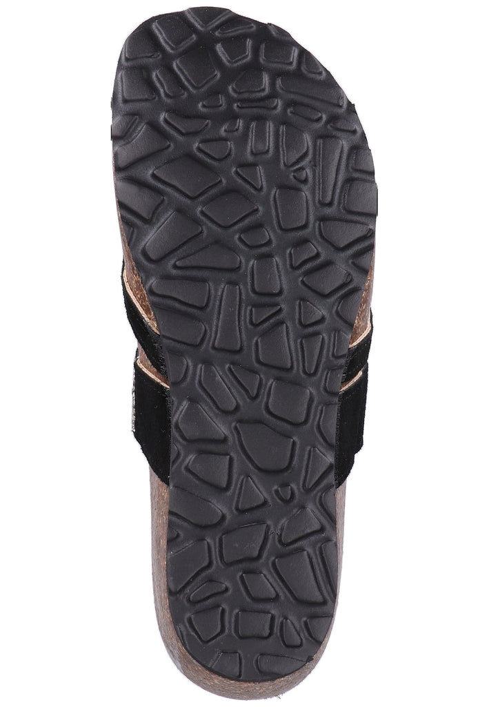 Scapa Pantoletten Leder Schwarz