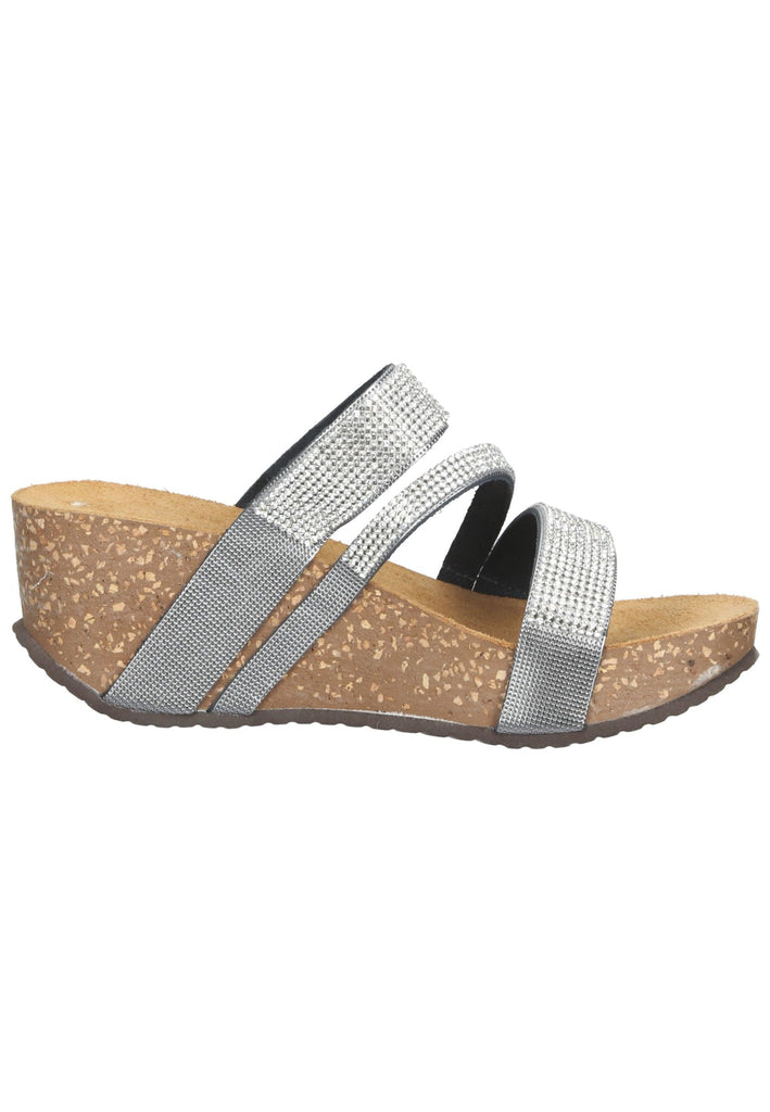 Scapa Pantoletten Leder Silber