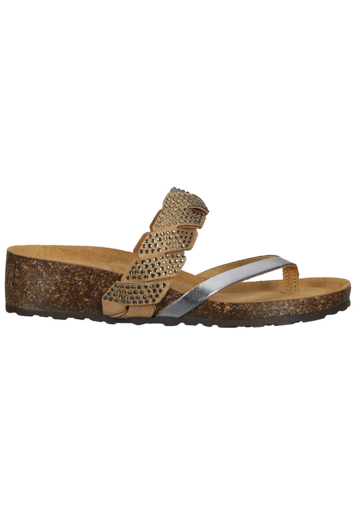 Scapa Pantoletten Leder Silber