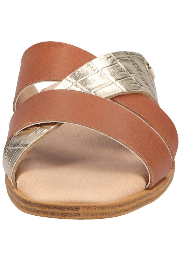 Scapa Pantoletten Leder/Synthetik Cognac