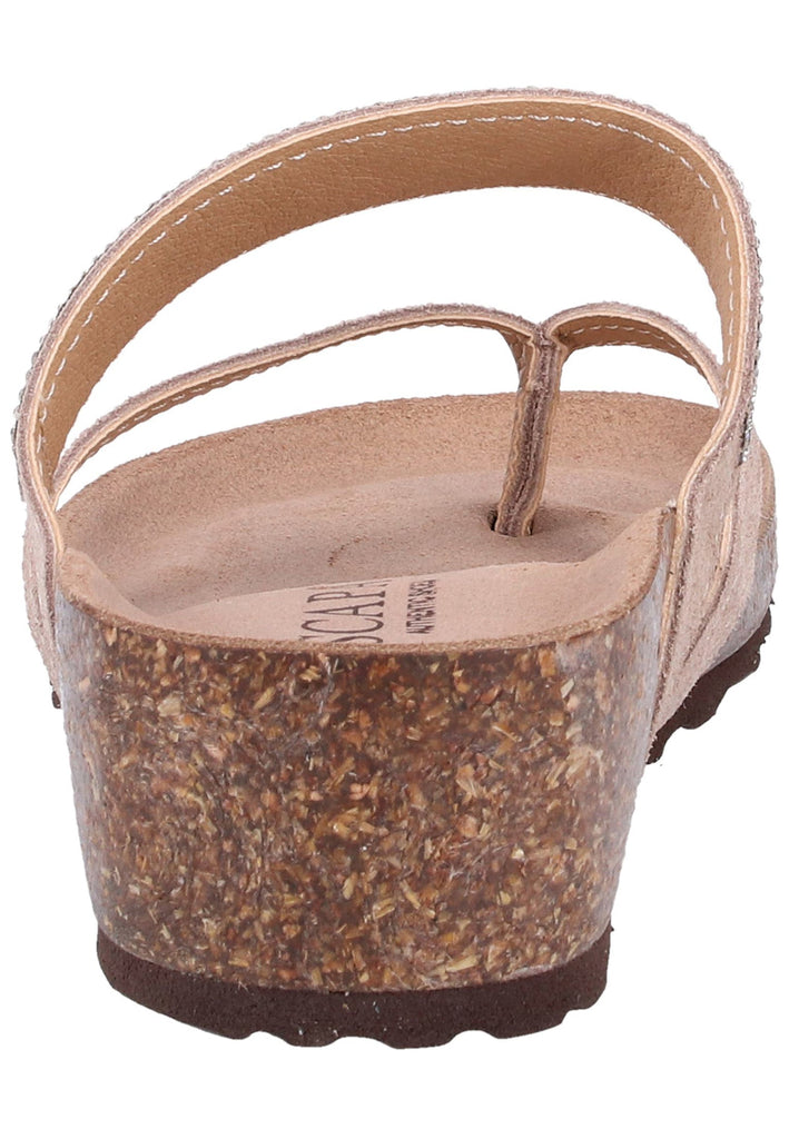 Scapa Pantoletten Leder Taupe