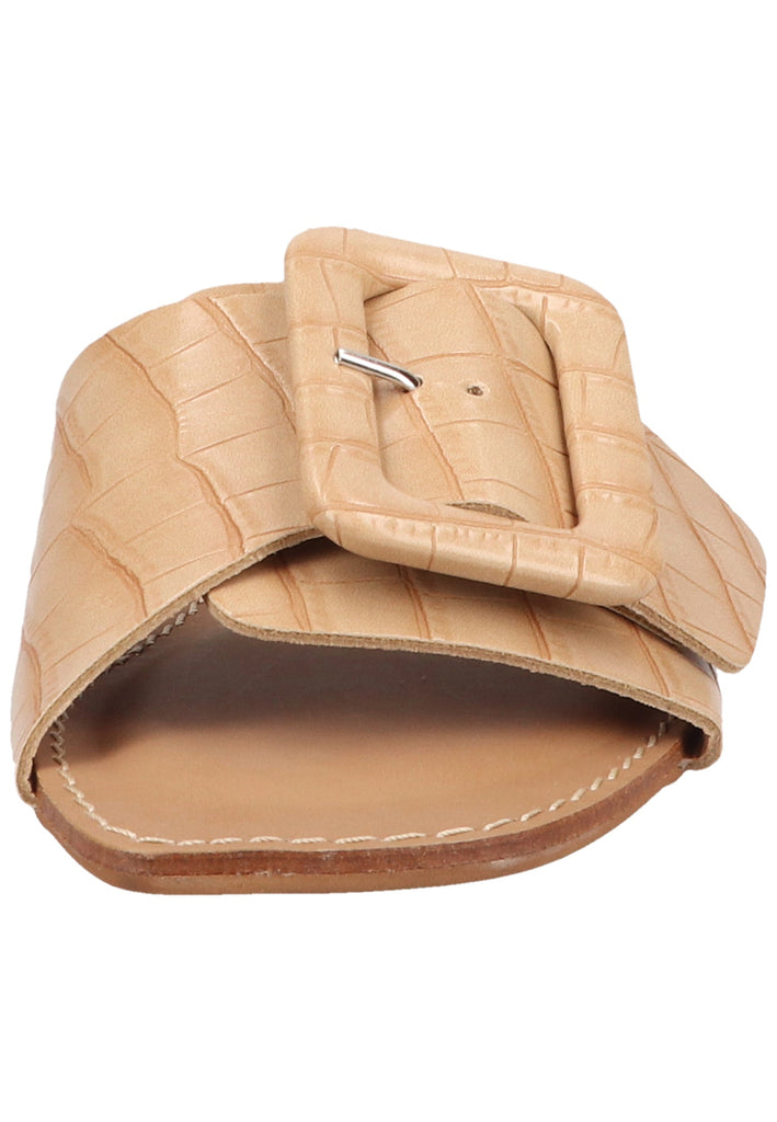 Scapa Pantoletten Lederimitat Beige