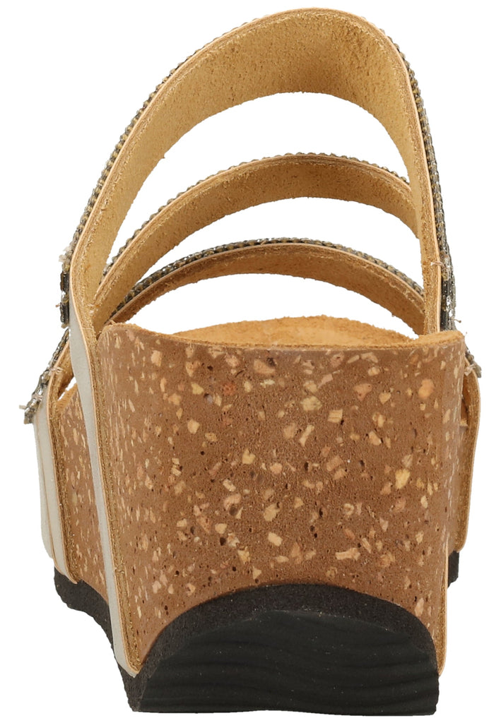 Scapa Pantoletten Lederimitat Gelb