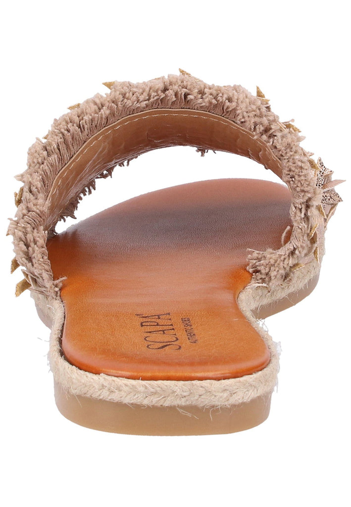 Scapa Pantoletten Lederimitat Nude