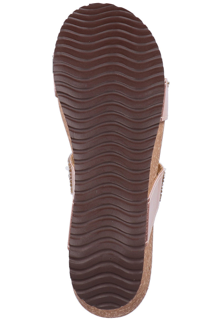 Scapa Pantoletten Lederimitat Weiß