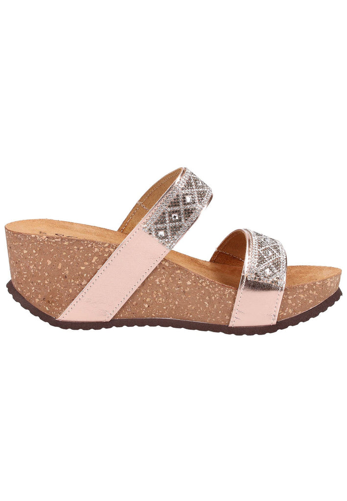 Scapa Pantoletten Lederimitat Weiß