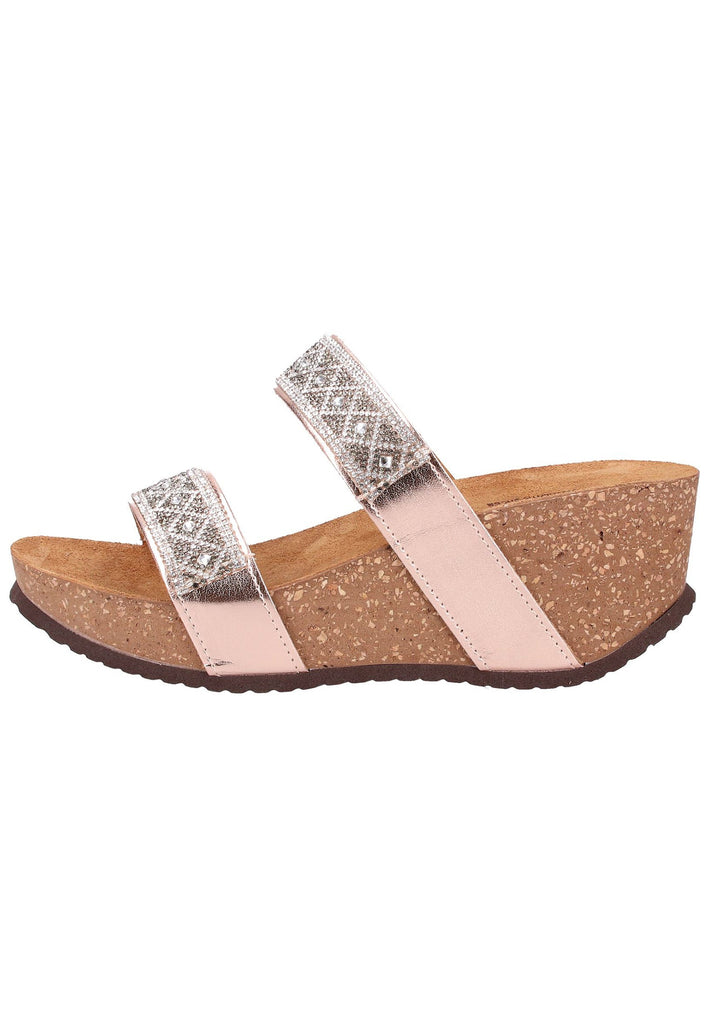 Scapa Pantoletten Lederimitat Weiß