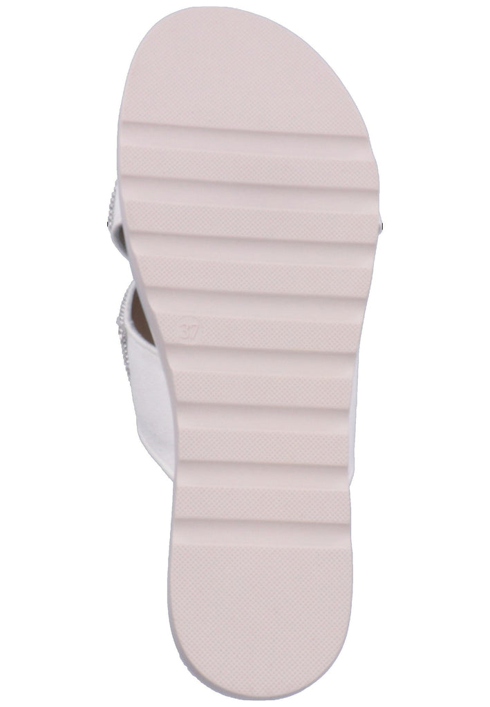 Scapa Pantoletten Lederimitat Weiß