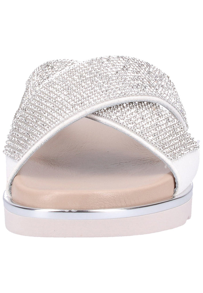 Scapa Pantoletten Lederimitat Weiß