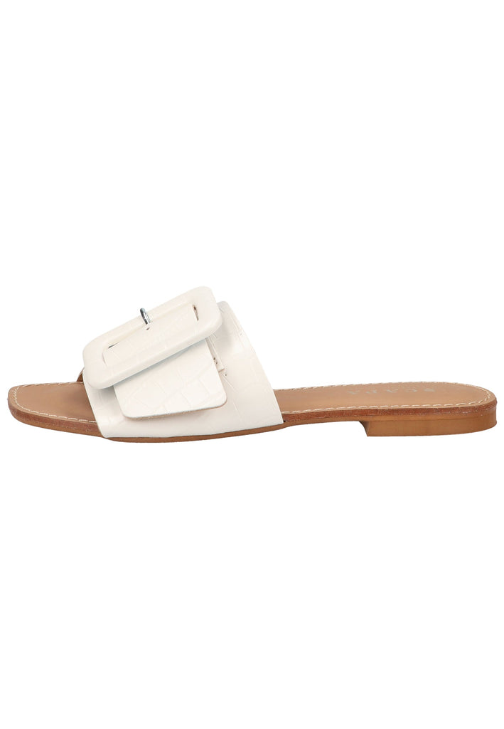 Scapa Pantoletten Lederimitat Weiß