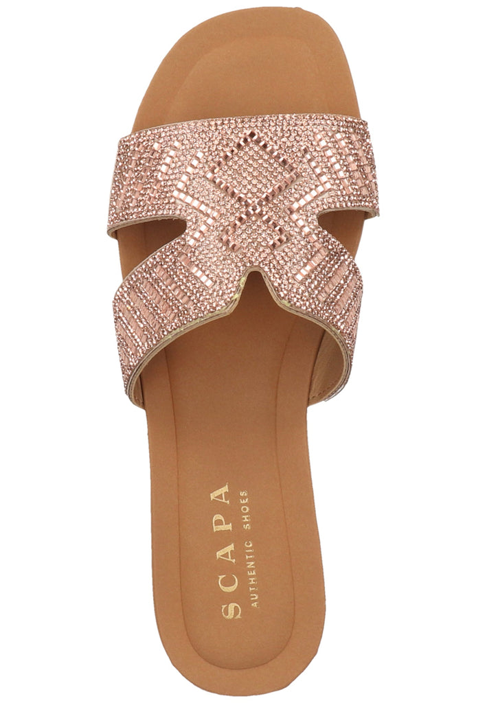 Scapa Pantoletten Synthetik Rot