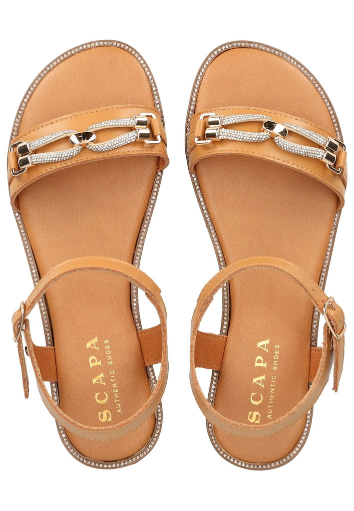 Scapa Sandalen Leder Camel