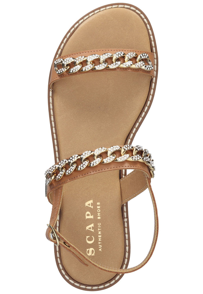 Scapa Sandalen Leder Cognac
