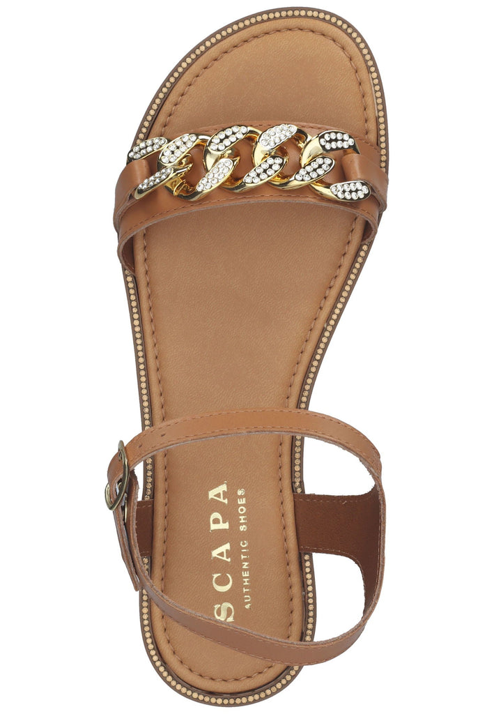 Scapa Sandalen Leder Cognac