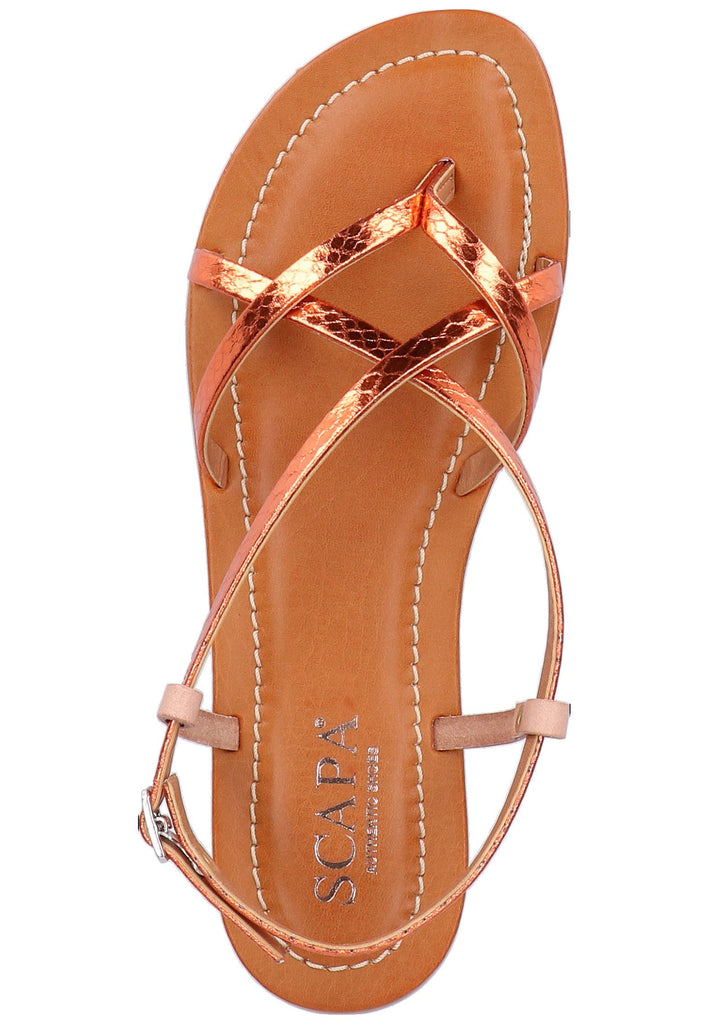 Scapa Sandalen Leder/Synthetik Orange
