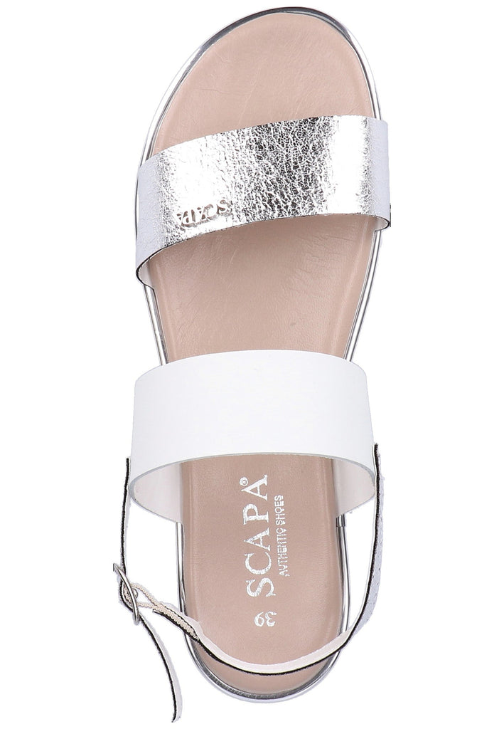 Scapa Sandalen Leder/Synthetik Weiß