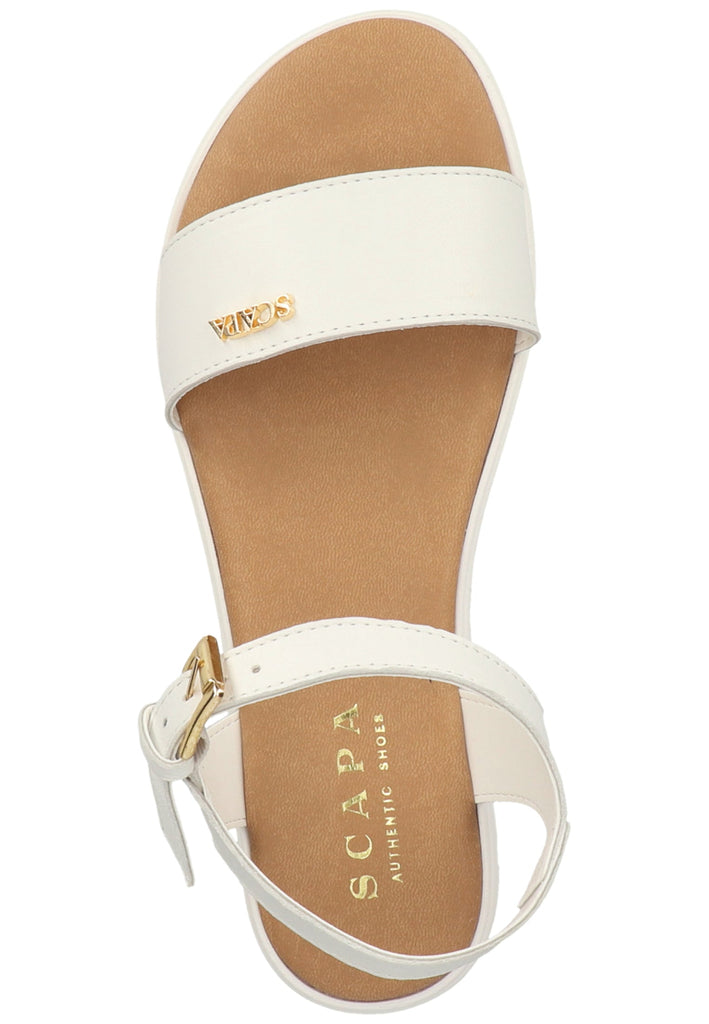 Scapa Sandalen Leder Weiß