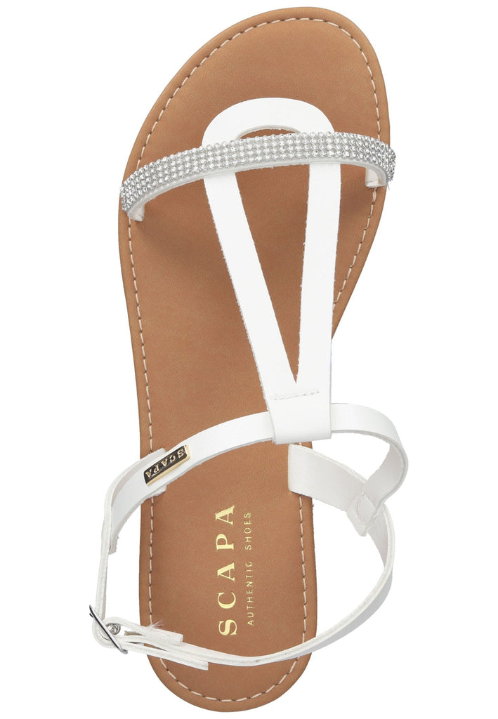 Scapa Sandalen Leder Weiß