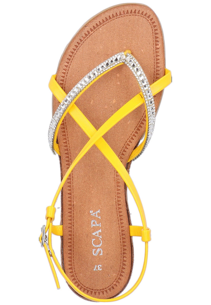 Scapa Sandalen Lederimitat Gelb