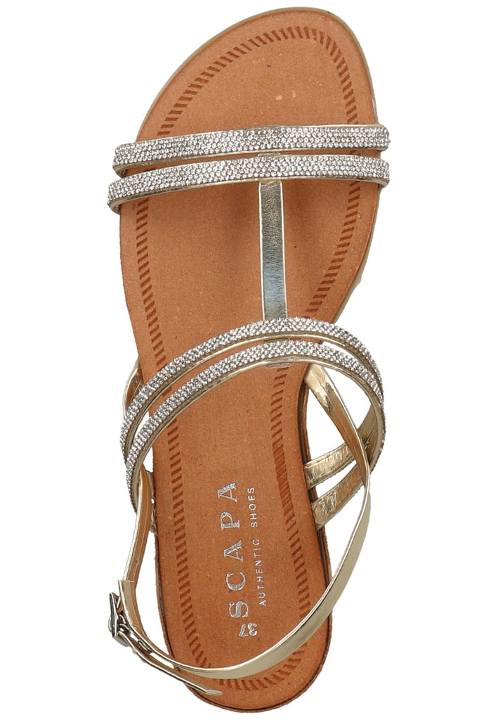 Scapa Sandalen Lederimitat Gelb