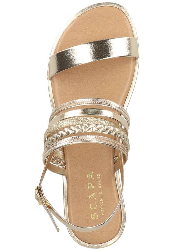 Scapa Sandalen Lederimitat Gelb