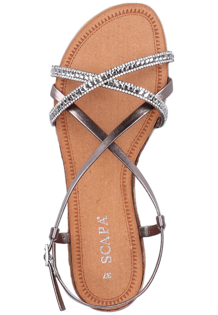 Scapa Sandalen Lederimitat Grau