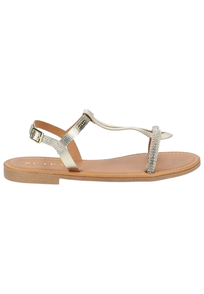 Scapa Sandalen Lederimitat Platin