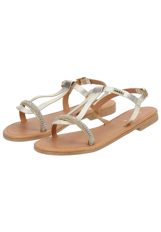 Scapa Sandalen Lederimitat Platin