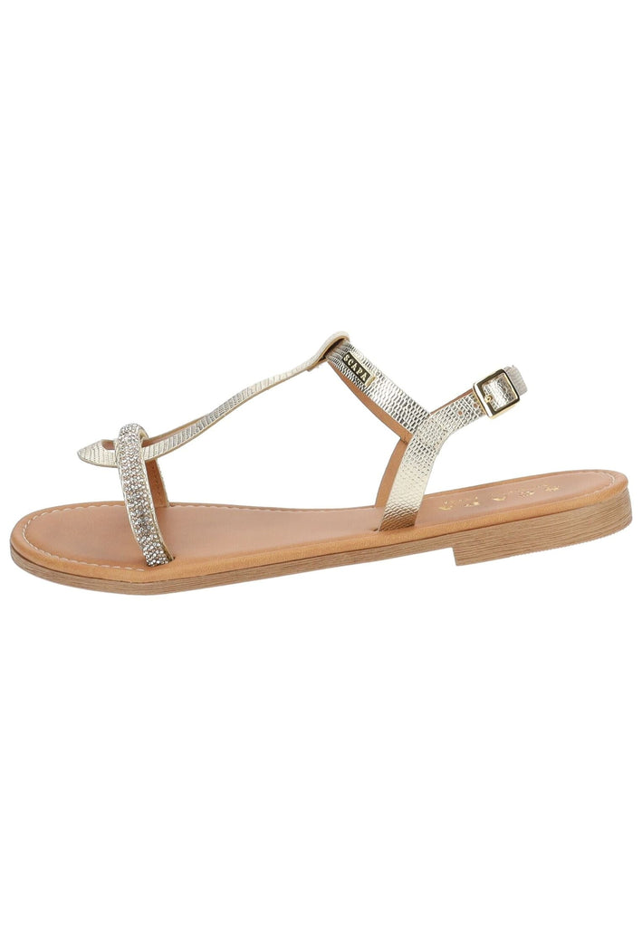 Scapa Sandalen Lederimitat Platin