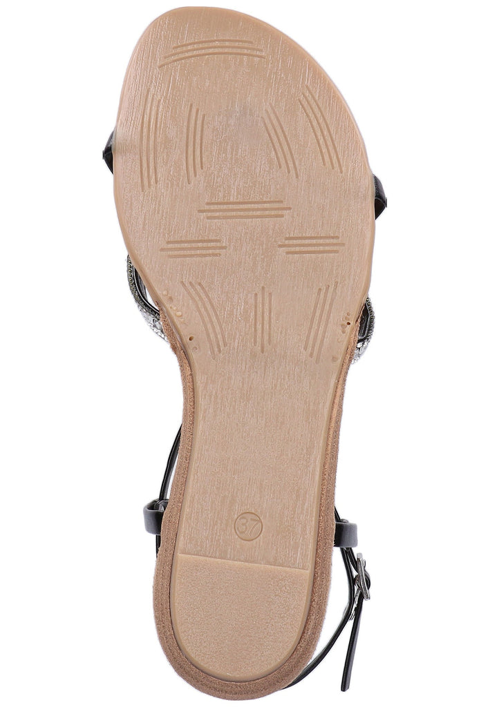 Scapa Sandalen Lederimitat Schwarz