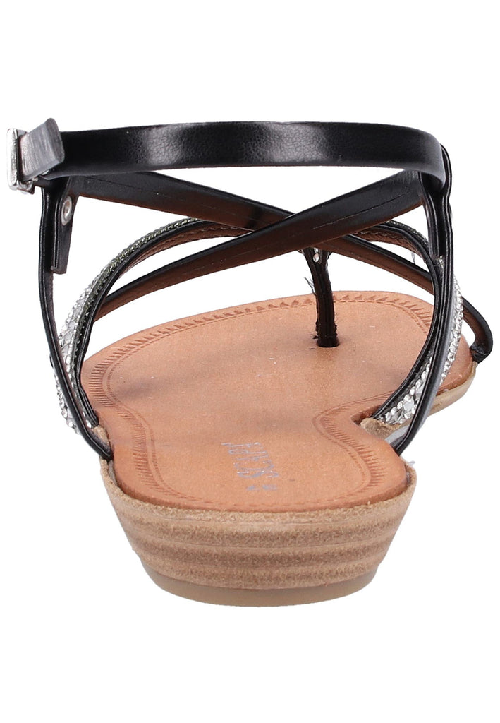 Scapa Sandalen Lederimitat Schwarz