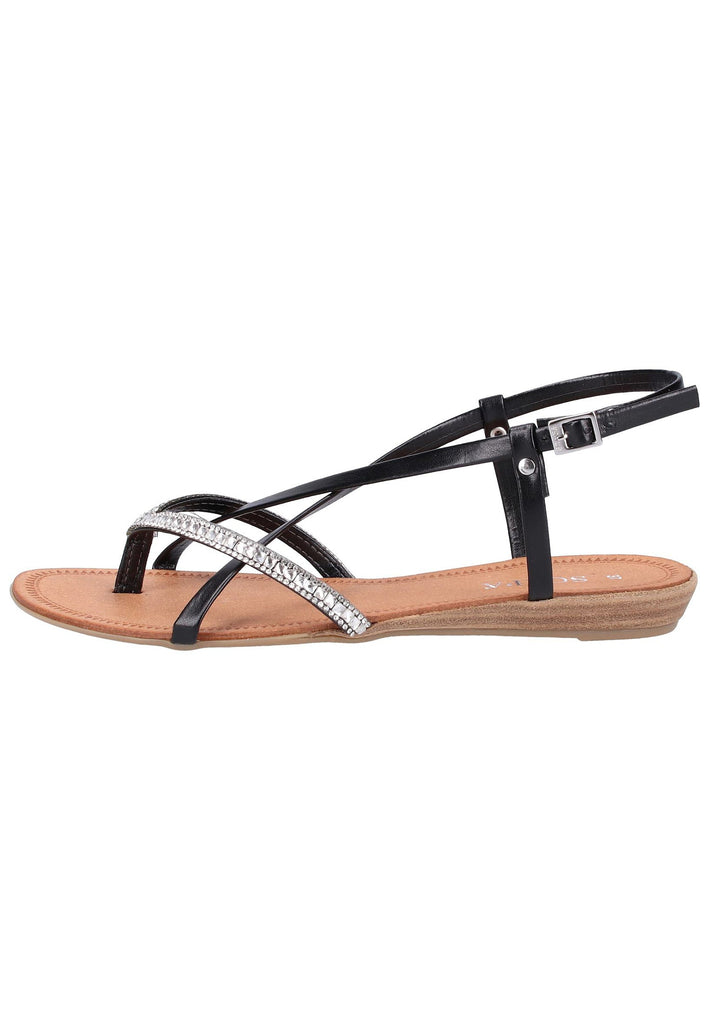 Scapa Sandalen Lederimitat Schwarz