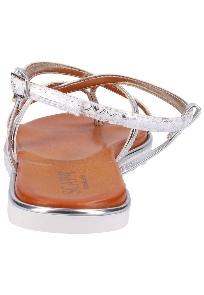 Scapa Sandalen Lederimitat Silber