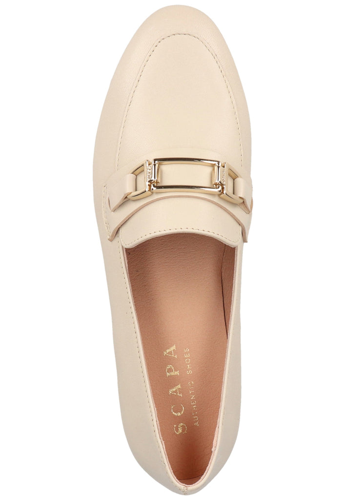 Scapa Slipper Leder Beige