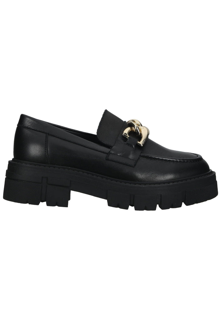 Scapa Slipper Leder Schwarz