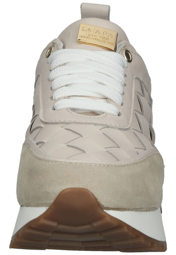 Scapa Sneaker Leder Dunkelbeige