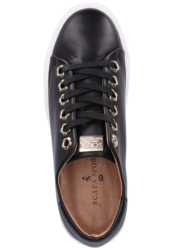 Scapa Sneaker Leder Schwarz